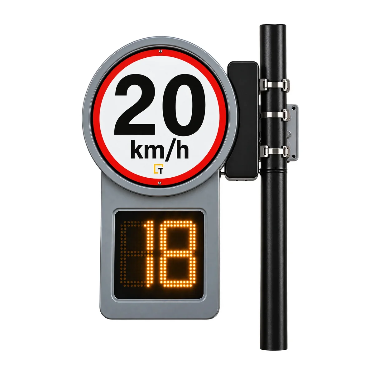 Cartel indicador de velocidad